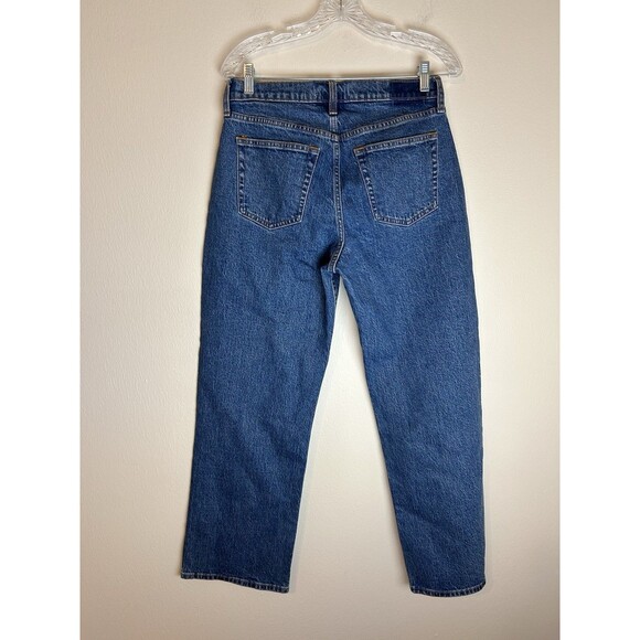 Abercrombie & Fitch The Baggy Low Rise Denim Jeans Size 26 Curve Love Blue - Picture 3 of 3